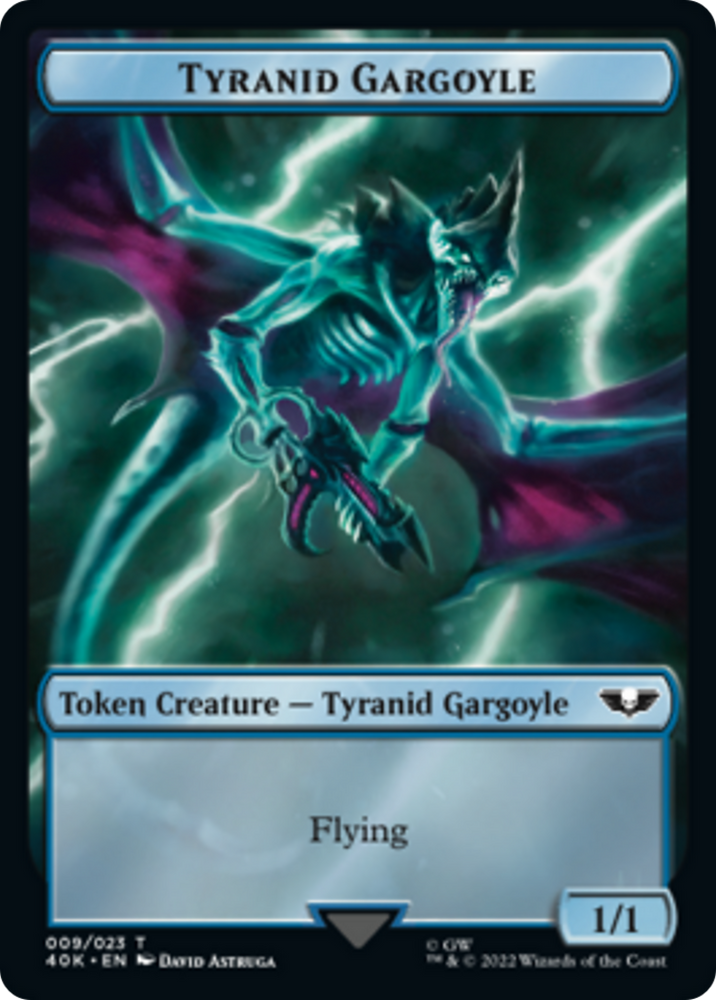 Tyranid (17) // Tyranid Gargoyle Double-Sided Token [Warhammer 40,000 Tokens] 