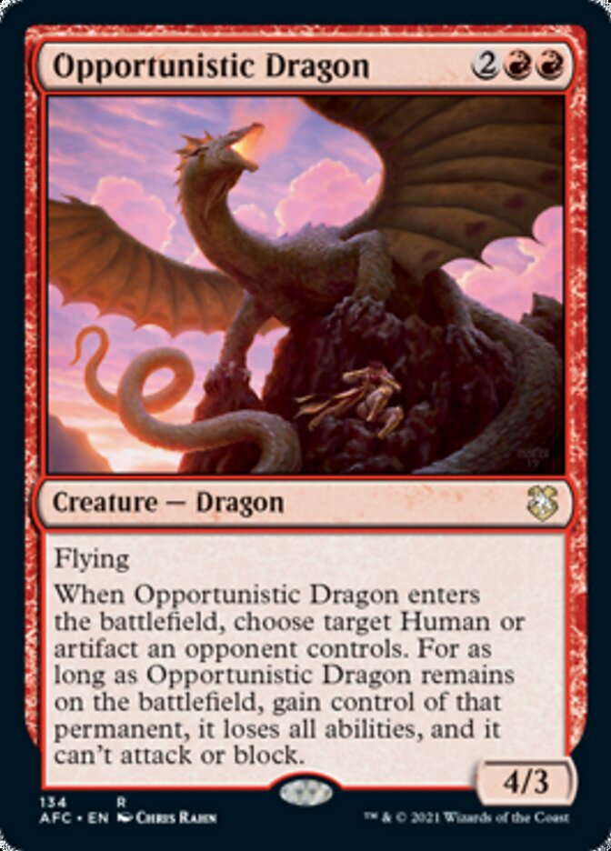 Opportunistic Dragon [Dungeons & Dragons: Adventures in the Forgotten Realms Commander] 