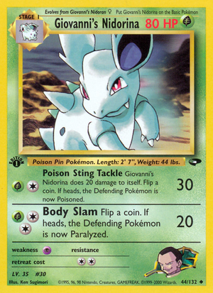 Giovanni's Nidorina (44/132) [Gym Challenge 1st Edition] 