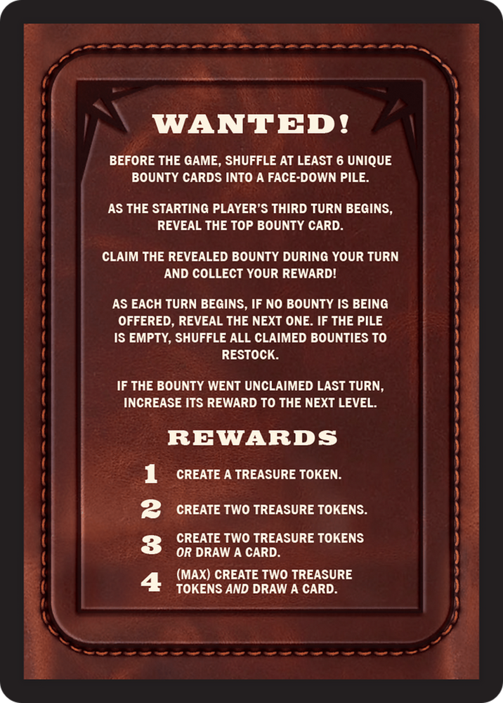 Bounty: Gorra Tash and Silas // Bounty Rules Double-Sided Token [Outlaws of Thunder Junction Commander Tokens] 