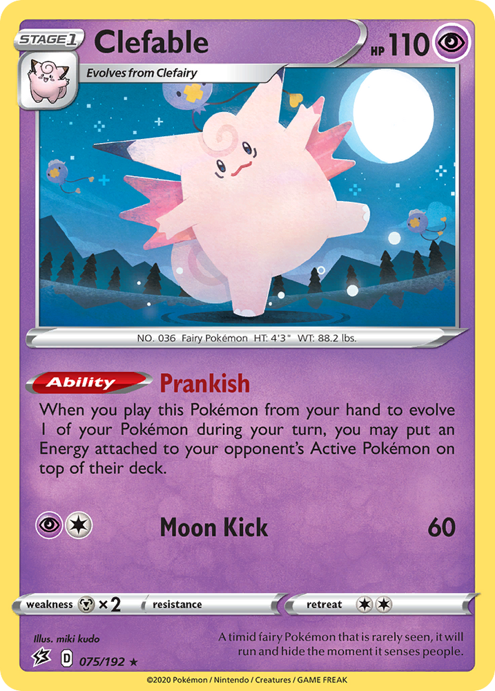 Clefable (075/192) [Sword &amp; Shield: Rebel Clash] 