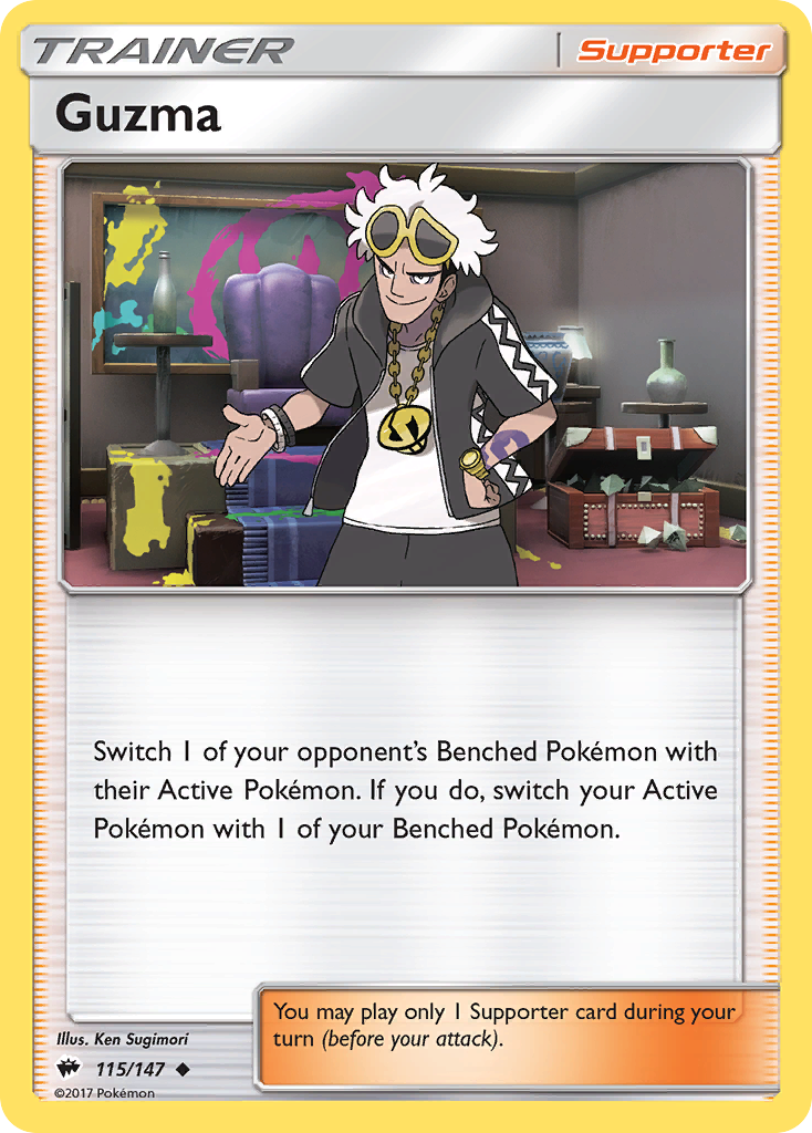 Guzma (115/147) [Sun & Moon: Burning Shadows] 