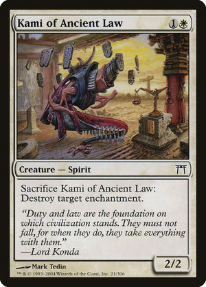 Kami of Ancient Law [Champions of Kamigawa] 