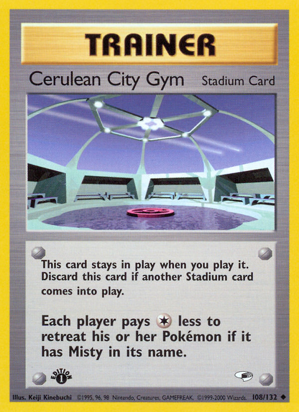 Cerulean City Gym (108/132) [Gym Heroes 1st Edition] 