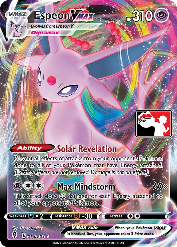 Espeon VMAX (065/203) [Prize Pack Series One] 