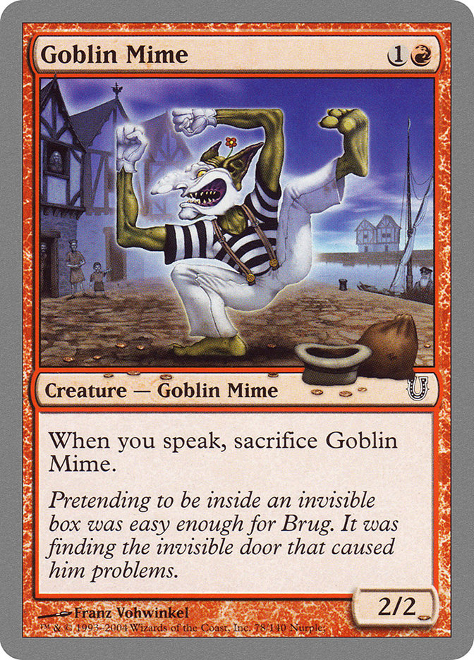 Goblin Mime [Unhinged] 