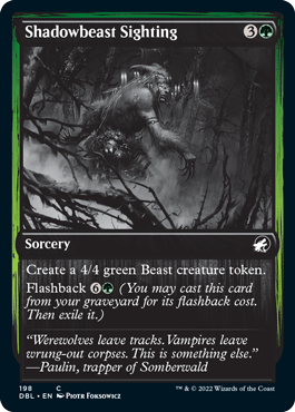 Shadowbeast Sighting [Innistrad: Double Feature] 