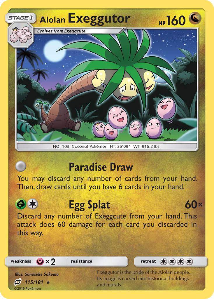 Alolan Exeggutor (115/181) [Sun & Moon: Team Up] 