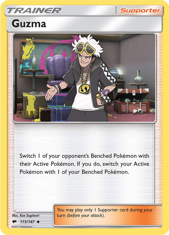 Guzma (115/147) (Regional Championships Staff) [Sun & Moon: Burning Shadows]