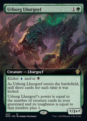 Urborg Lhurgoyf (Extended Art) [Dominaria United] 