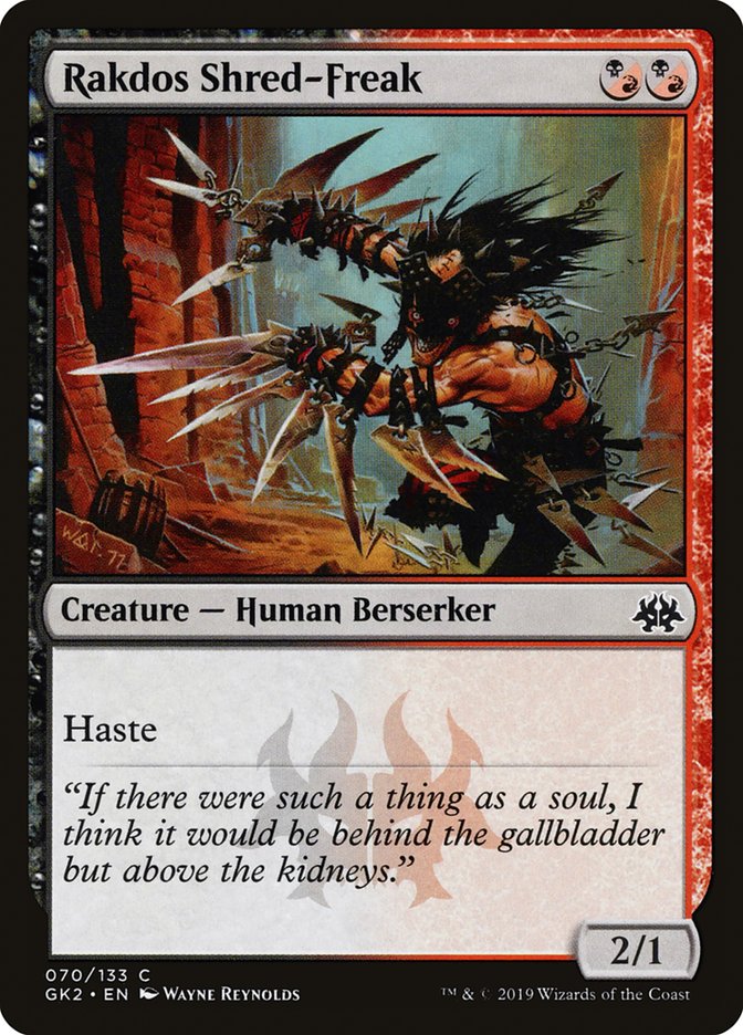 Rakdos Shred-Freak [Ravnica Allegiance Guild Kit] 