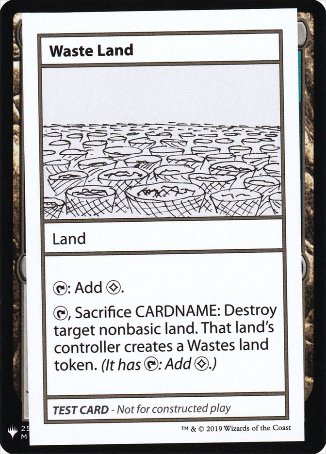 Waste Land [Mystery Booster Playtest Cards] 