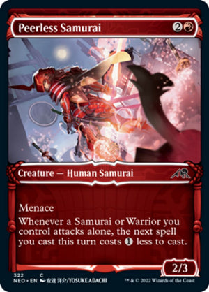 Peerless Samurai (Showcase Samurai) [Kamigawa: Neon Dynasty] 