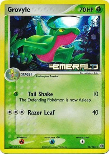 Grovyle (28/106) (Stamped) [EX: Emerald] 