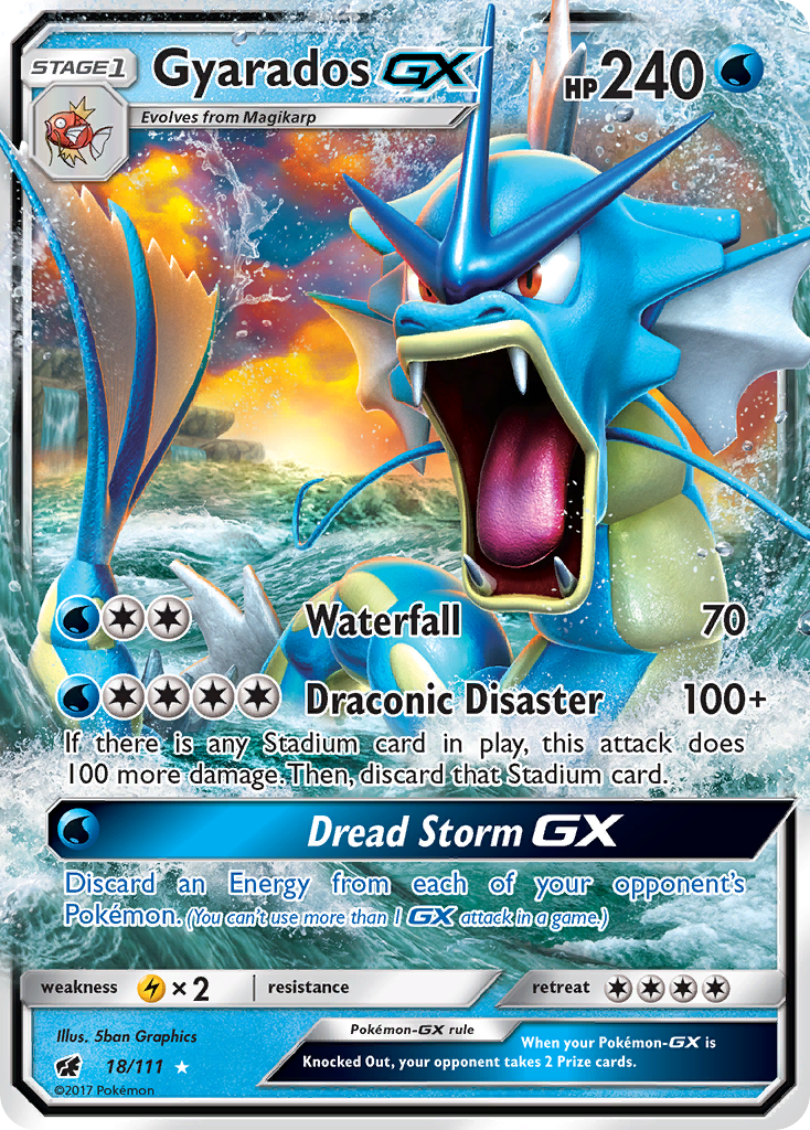 Gyarados GX (18/111) [Sun & Moon: Crimson Invasion] 