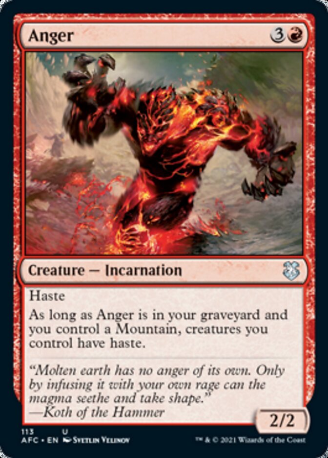 Anger [Dungeons & Dragons: Adventures in the Forgotten Realms Commander] 