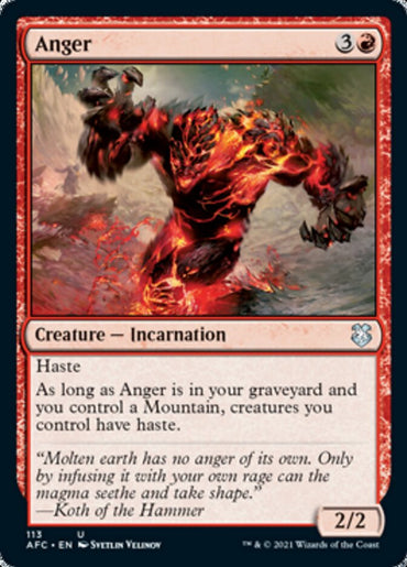 Anger [Dungeons &amp; Dragons: Adventures in the Forgotten Realms Commander] 