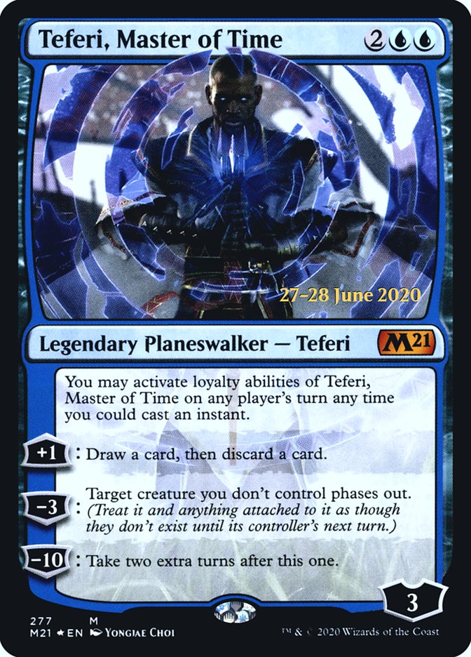 Teferi, Master of Time (277) [Core Set 2021 Prerelease Promos] 