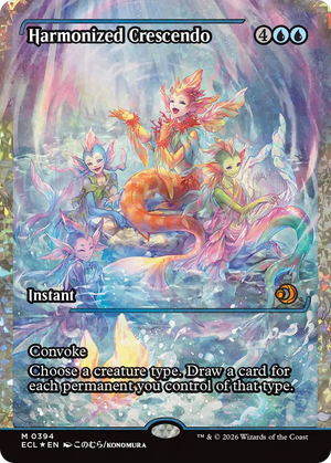 Harmonized Crescendo (0394) (Showcase) (Fracture Foil) [Lorwyn Eclipsed]