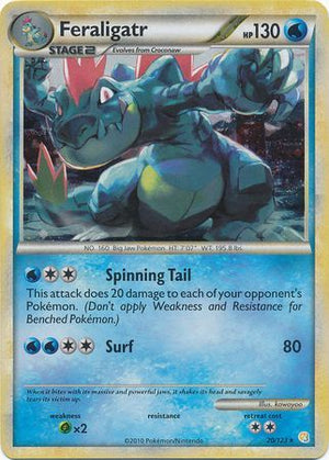 Feraligatr (20/123) (Cracked Ice Holo) [HeartGold &amp; SoulSilver: Base Set] 