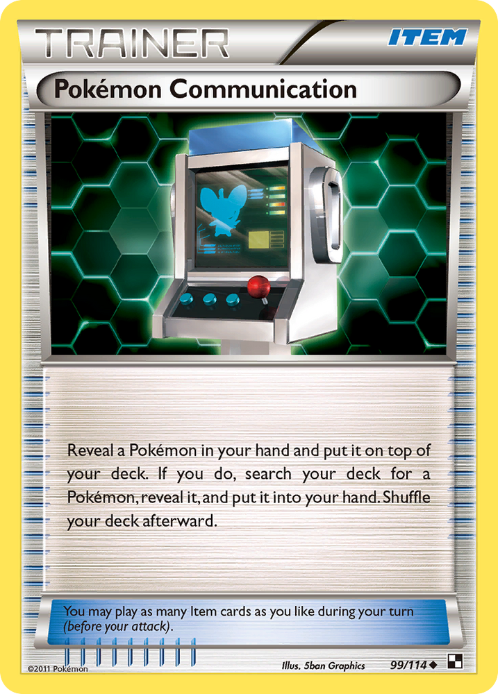 Pokemon Communication (99/114) [Black &amp; White: Base Set] 