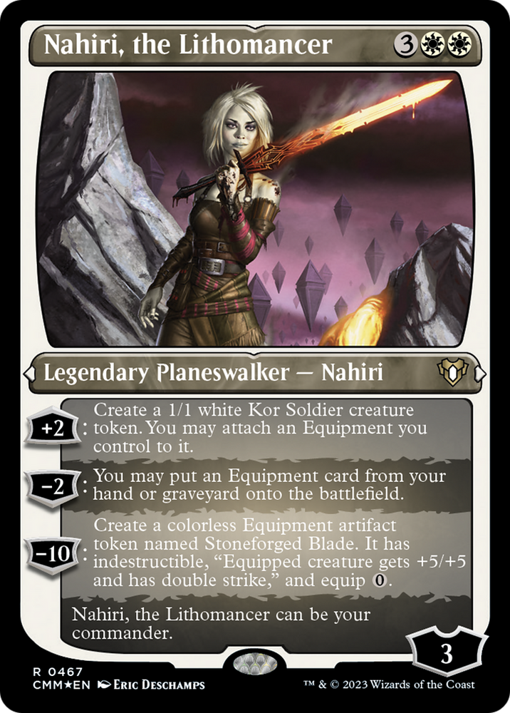 Nahiri, the Lithomancer (Foil Etched) [Commander Masters] 