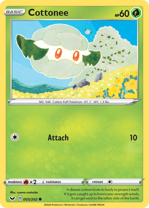 Cottonee (005/202) [Sword &amp; Shield: Base Set] 