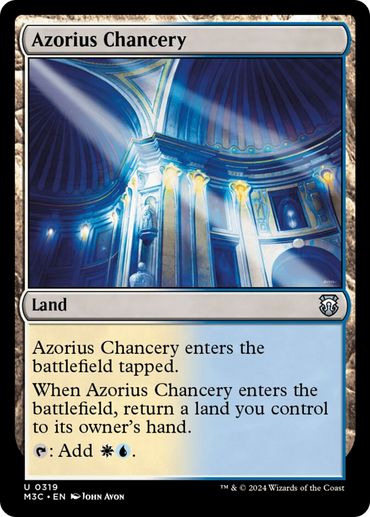 Azorius Chancery (Ripple Foil) [Modern Horizons 3 Commander] 