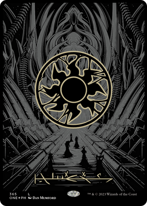 Plains (365) (Oil Slick Raised Foil) [Phyrexia: All Will Be One]