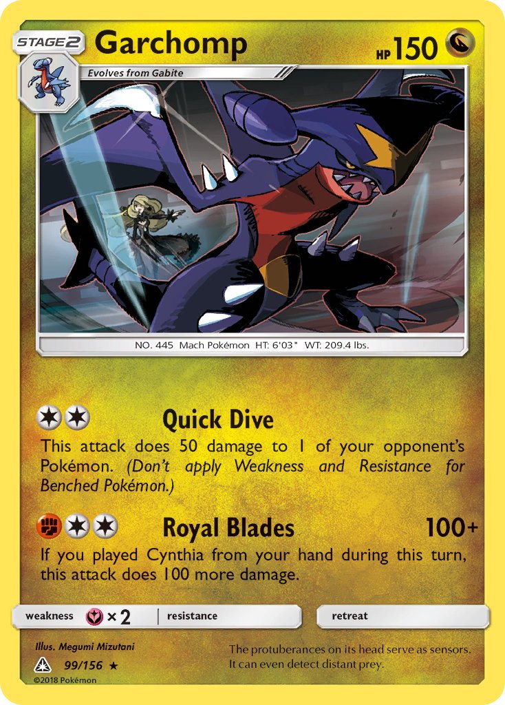 Garchomp (99/156) (Cracked Ice Holo) (Theme Deck Exclusive) [Sun & Moon: Ultra Prism] 