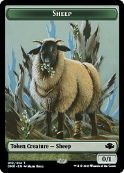 Elephant // Sheep Double-Sided Token [Dominaria Remastered Tokens] 