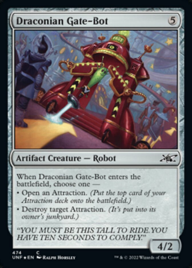 Draconian Gate-Bot (Galaxy Foil) [Unfinity] 