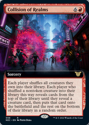 Collision of Realms (Extended Art) [Kamigawa: Neon Dynasty Commander] 