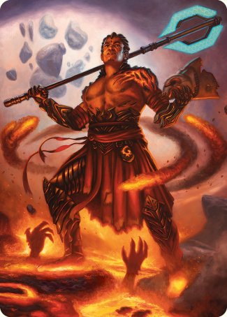 Koth, Fire of Resistance Art Card [Phyrexia: All Will Be One Art Series] 