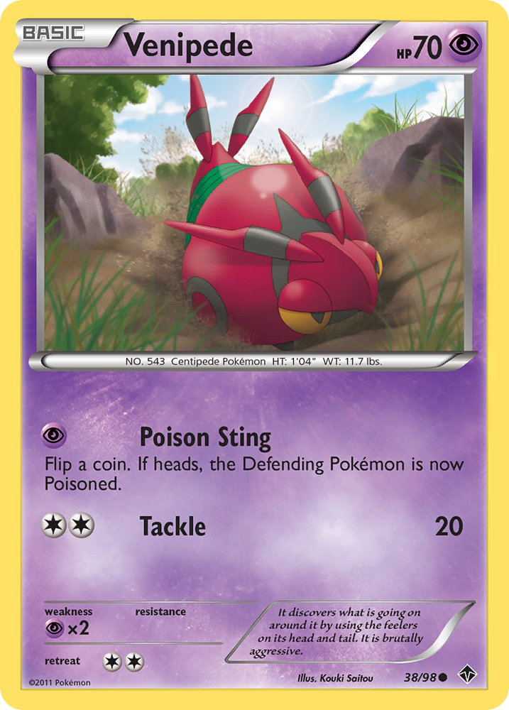 Venipede (38/98) [Black &amp; White: Emerging Powers] 
