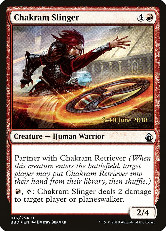 Chakram Slinger [Battlebond Prerelease Promos] 