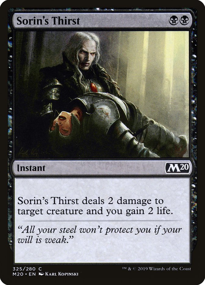 Sorin's Thirst [Core Set 2020] 