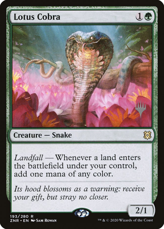 Lotus Cobra (Promo Pack) [Zendikar Rising Promos] 