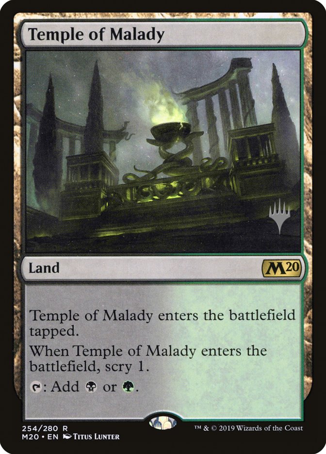 Temple of Malady (Promo Pack) [Core Set 2020 Promos] 