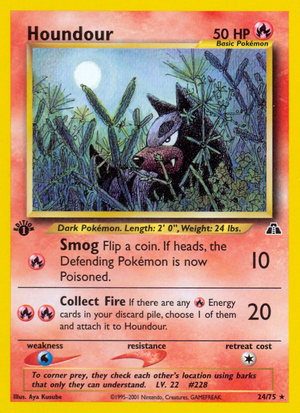 Houndour (24/75) [Neo Discovery 1st Edition] 
