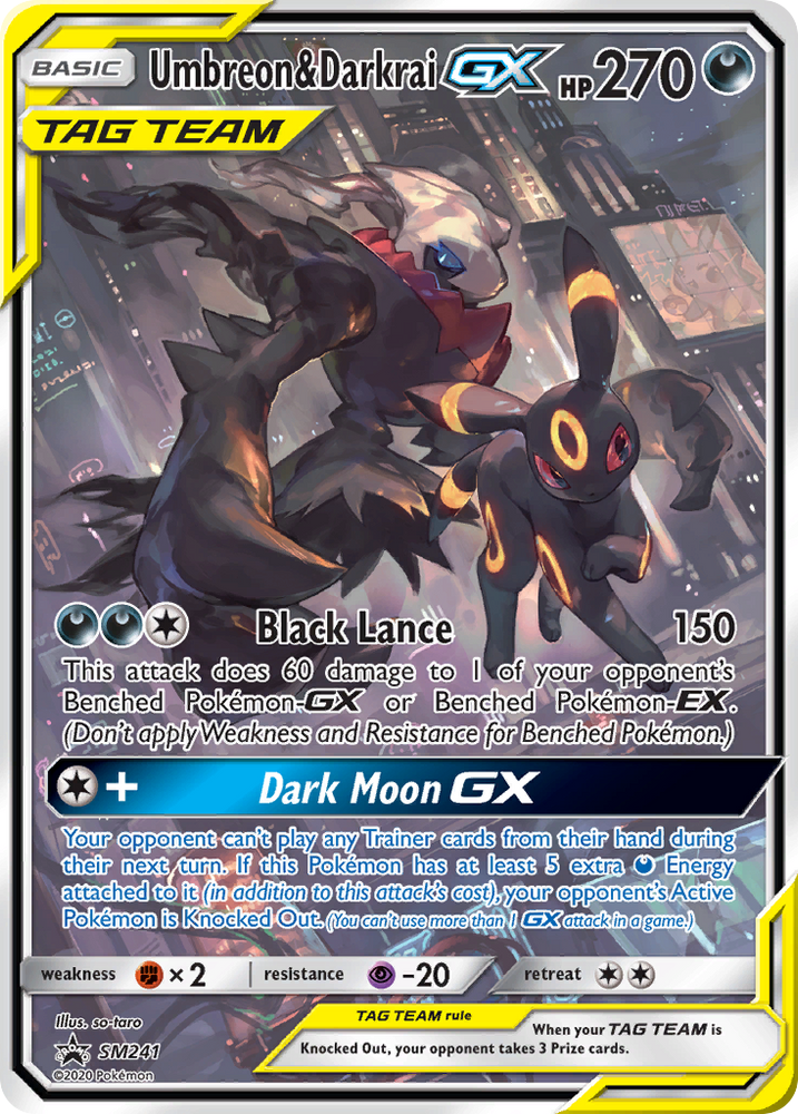 Umbreon &amp; Darkrai GX (SM241) (Jumbo Card) [Sun &amp; Moon: Black Star Promos] 