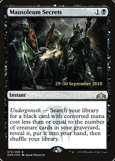 Mausoleum Secrets [Guilds of Ravnica Prerelease Promos] 