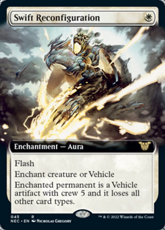 Swift Reconfiguration (Extended Art) [Kamigawa: Neon Dynasty Commander] 