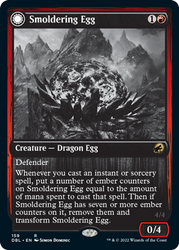 Smoldering Egg // Ashmouth Dragon [Innistrad: Double Feature] 