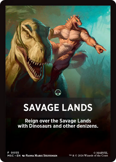 Savage Lands Theme Card [Marvel Super Heroes Commander]