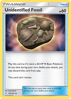 Unidentified Fossil (155/181) [Sun &amp; Moon: Team Up] 