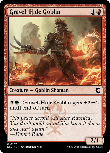 Gravel-Hide Goblin [Ravnica: Clue Edition] 