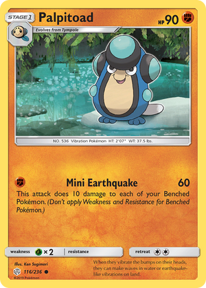 Palpitoad (116/236) [Sun &amp; Moon: Cosmic Eclipse] 