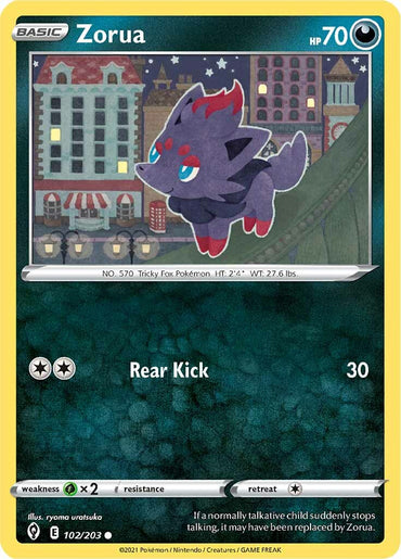 Zorua (102/203) [Sword &amp; Shield: Evolving Skies] 