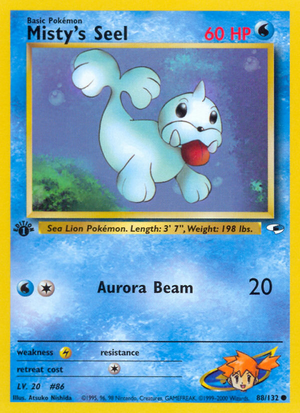 Misty's Seel (88/132) [Gym Heroes 1st Edition] 